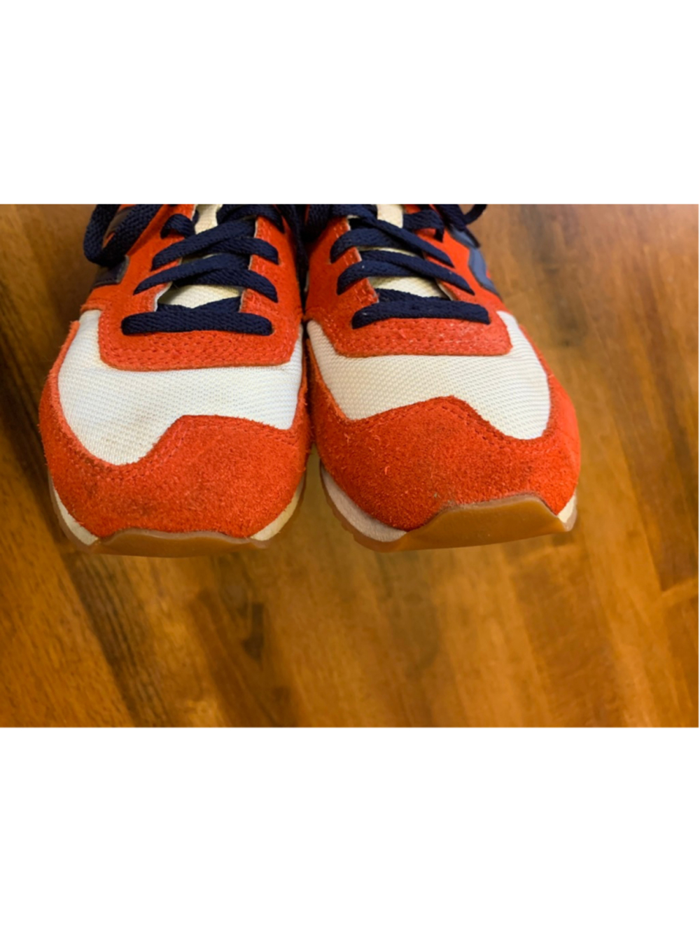 New Balance Sneakers 8.5 Orange Navy White - Picture 6 of 7